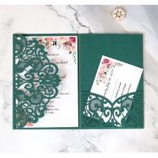 Bottle Green Invitation Card Beautiful Invitation Card Wedding Card